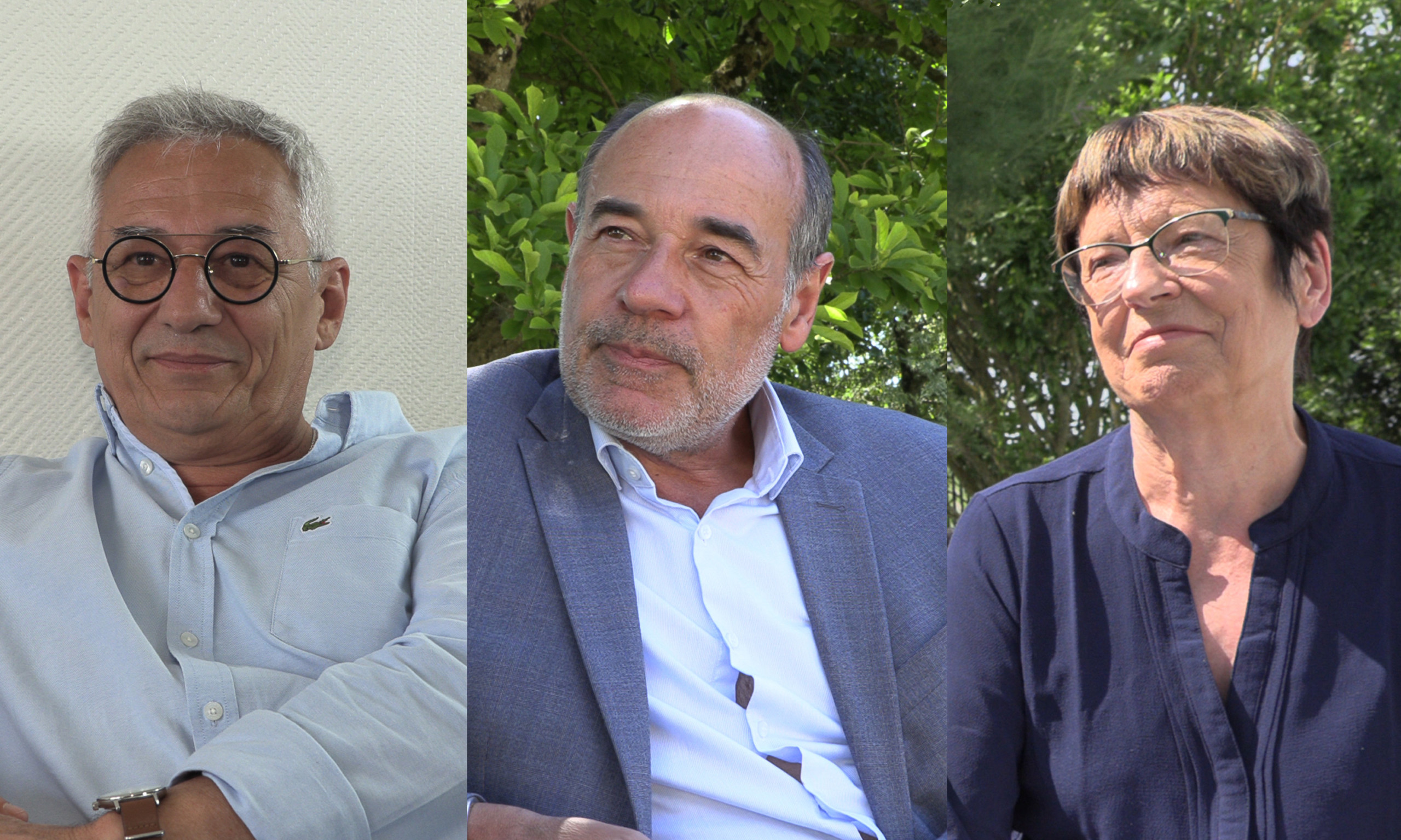 Jean Marie Bodin, Thierry Belhadj et Mauricette Maingot, les têtes de listes à Marans. © Ludovic Sarrazin