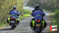 Gendarme contrôle routier Villedoux route