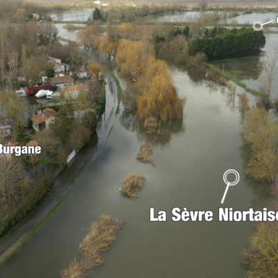Inondations Sèvre Niortaise Marans Taugon