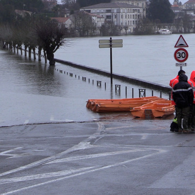 Saintes Crue Charente inondations Charente-Maritime