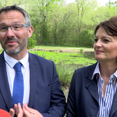 David Labiche et Caroline Campodarve Législatives 2022 Charente-Maritime ©Ludovic Sarrazin